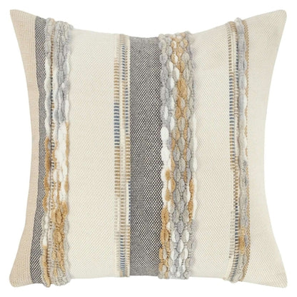 Boho Striped Chenille Throw Pillowcases